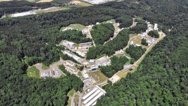 Luftbildaufnahme Lampoldshausen (Foto: DLR Fotomedien) 