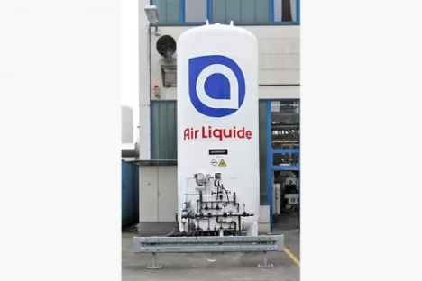 Flüssiger Stickstoff in Tank