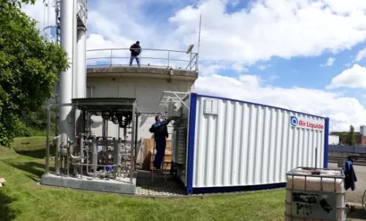 Versuchsanlage für Ozon - Starkwasser