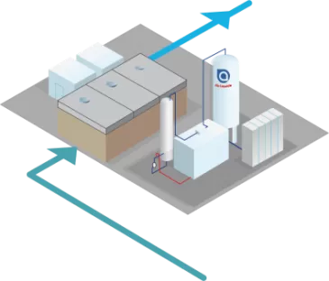 Abbildung Aufbereitung von Uferfiltrat