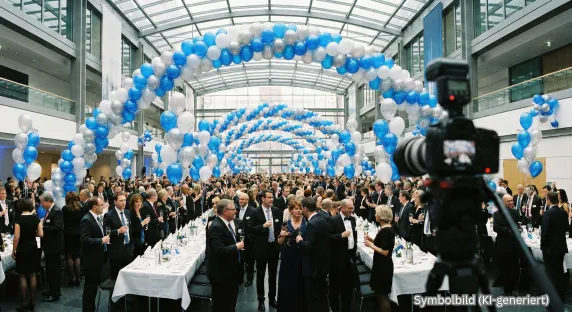 Firmenfeier Ballongas Helium Air Liquide