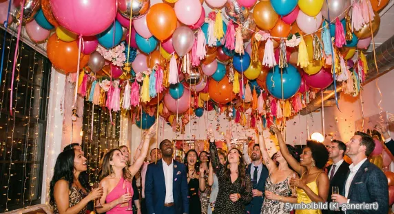 Geburtstagsfeier Ballongas Helium Air Liquide