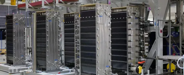 Serienproduktion von Elektrolyseuren