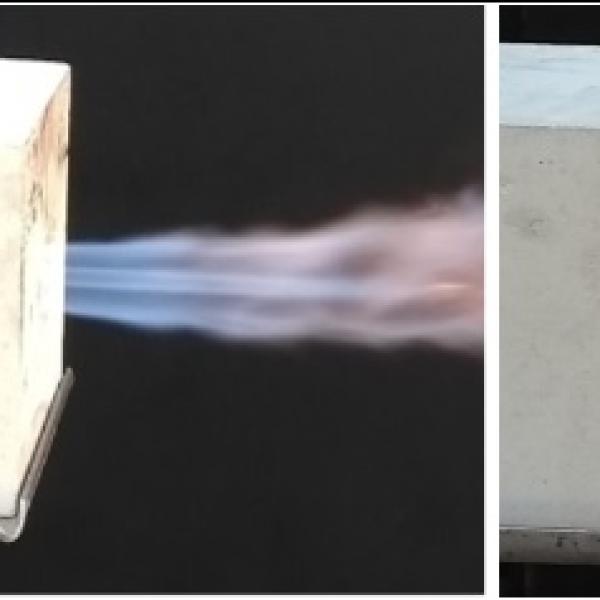 Flammenbilder mit Wasserstoff-Anreicherungen 