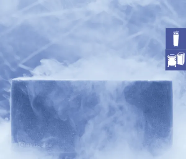 Kryobehälter Stickstoff tiefkalt