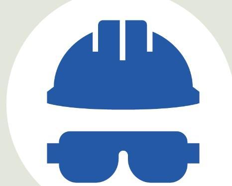 Schutzhelm und Schutzbrille-allgemeine Sicherheitshinweise 
