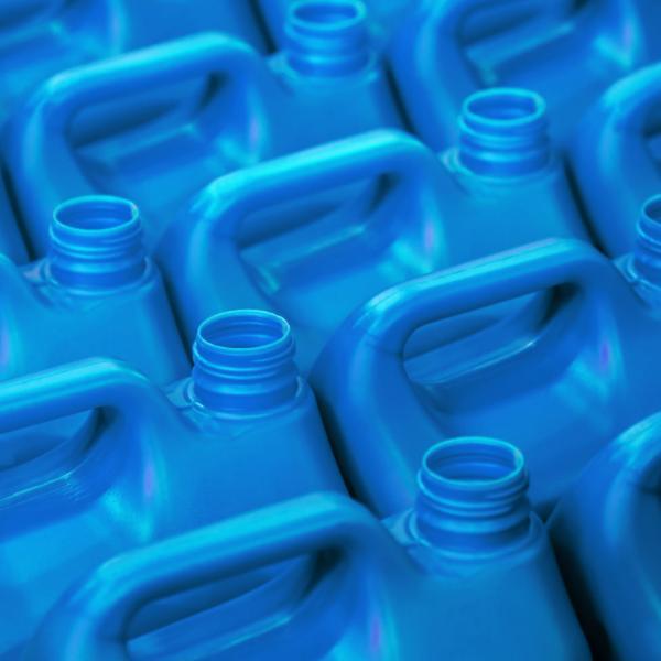 Blaue Kanister-Fluorierung Kunststoff