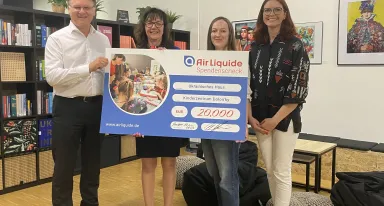 Air Liquide unterstützt Ukrainisches Haus – 20.000 Euro für Kinderzentrum in Dresden